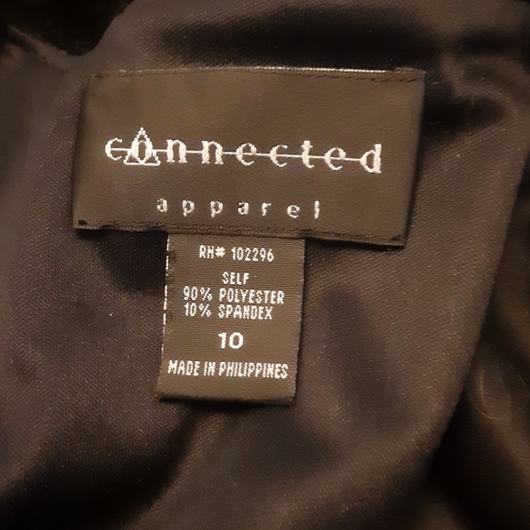 GORGEOUS Evening Dress, Blk Velvet w/Bling, sz 10 - Picture 7 of 7